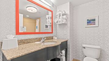 Bathtub, hair dryer, towels