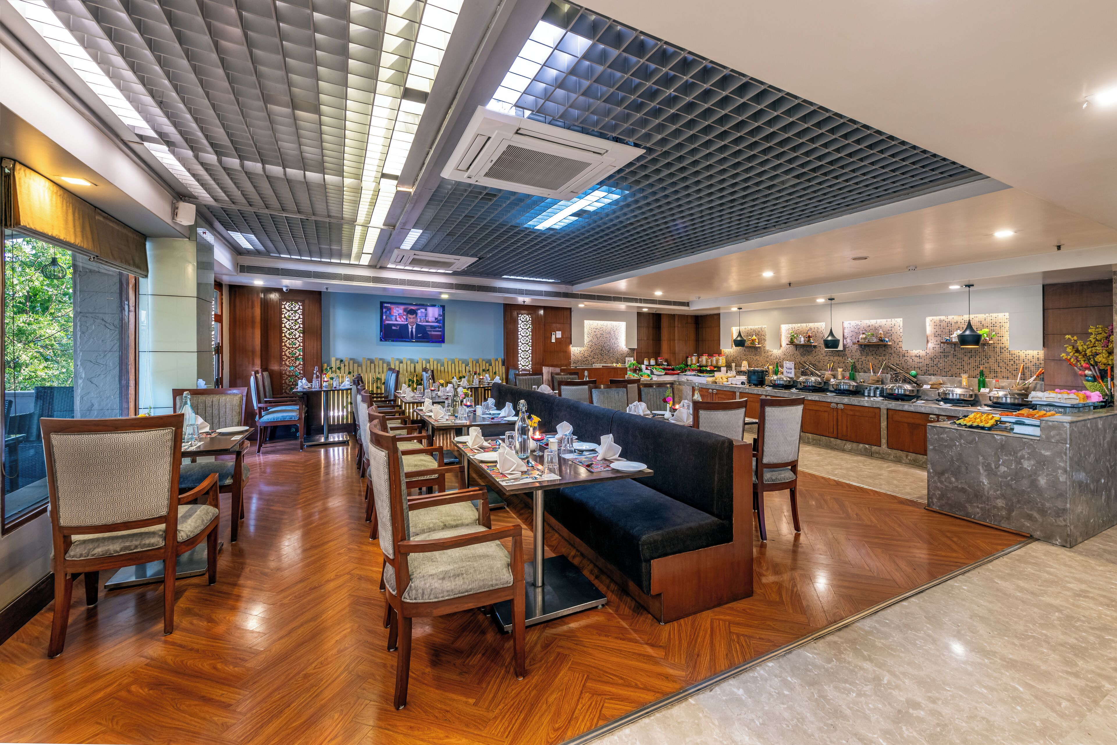 Daily buffet breakfast (INR 250 per person)