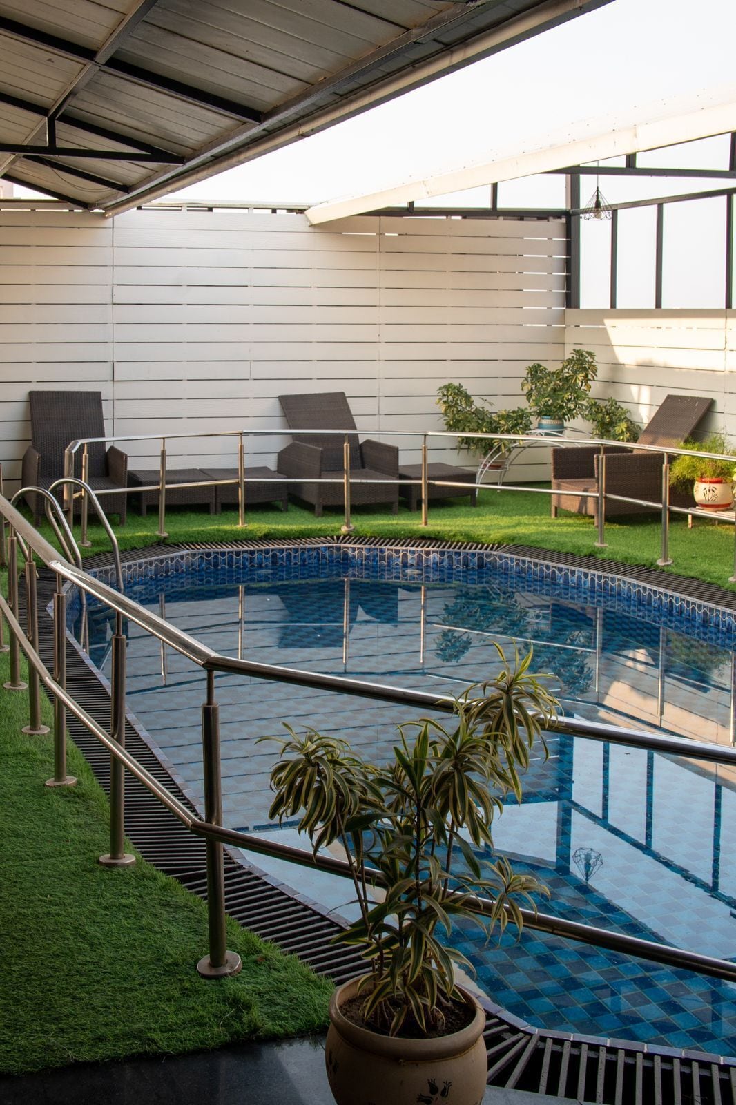 Una piscina techada