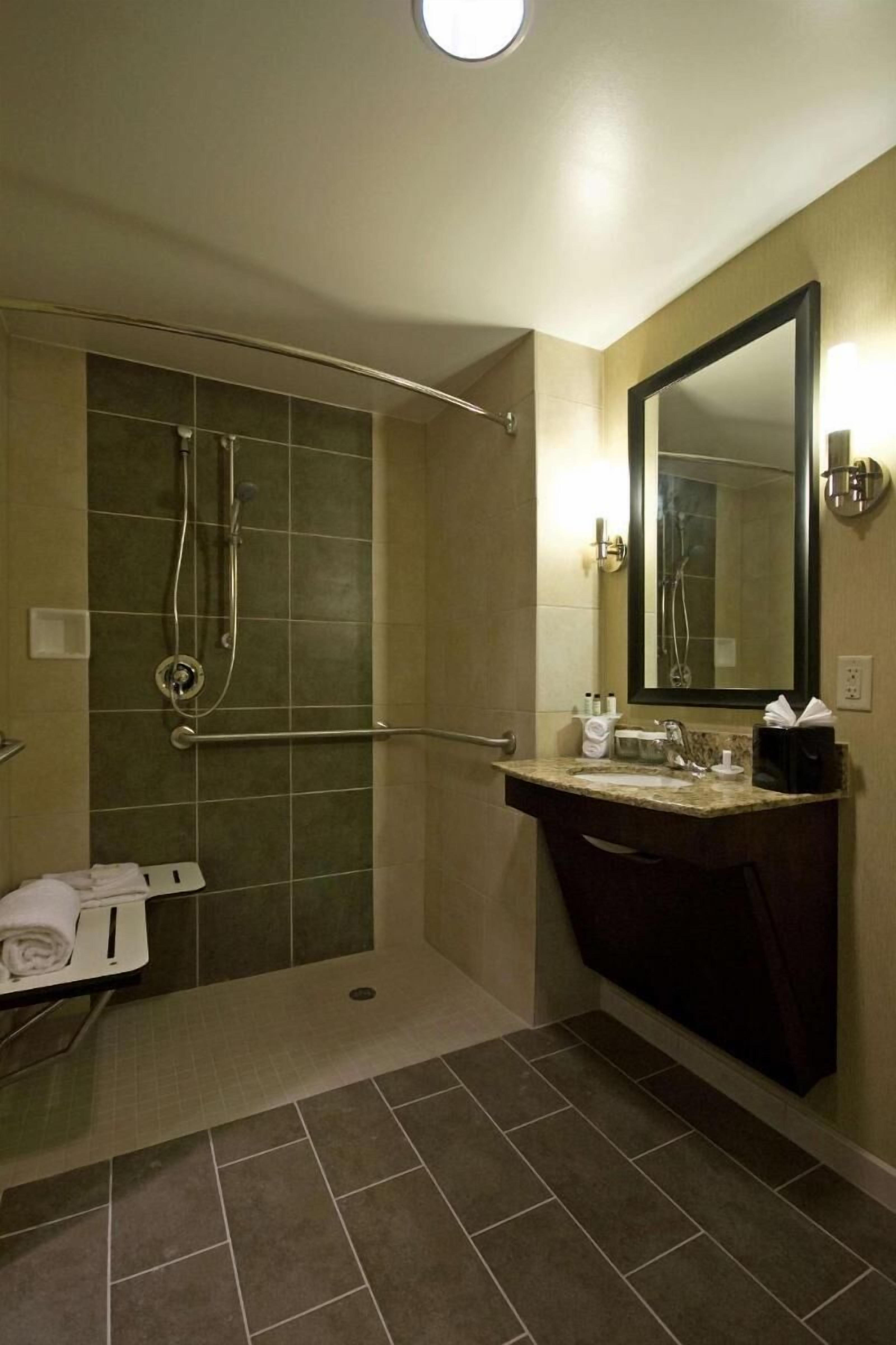 Bathroom | Shower, free toiletries, hair dryer, towels