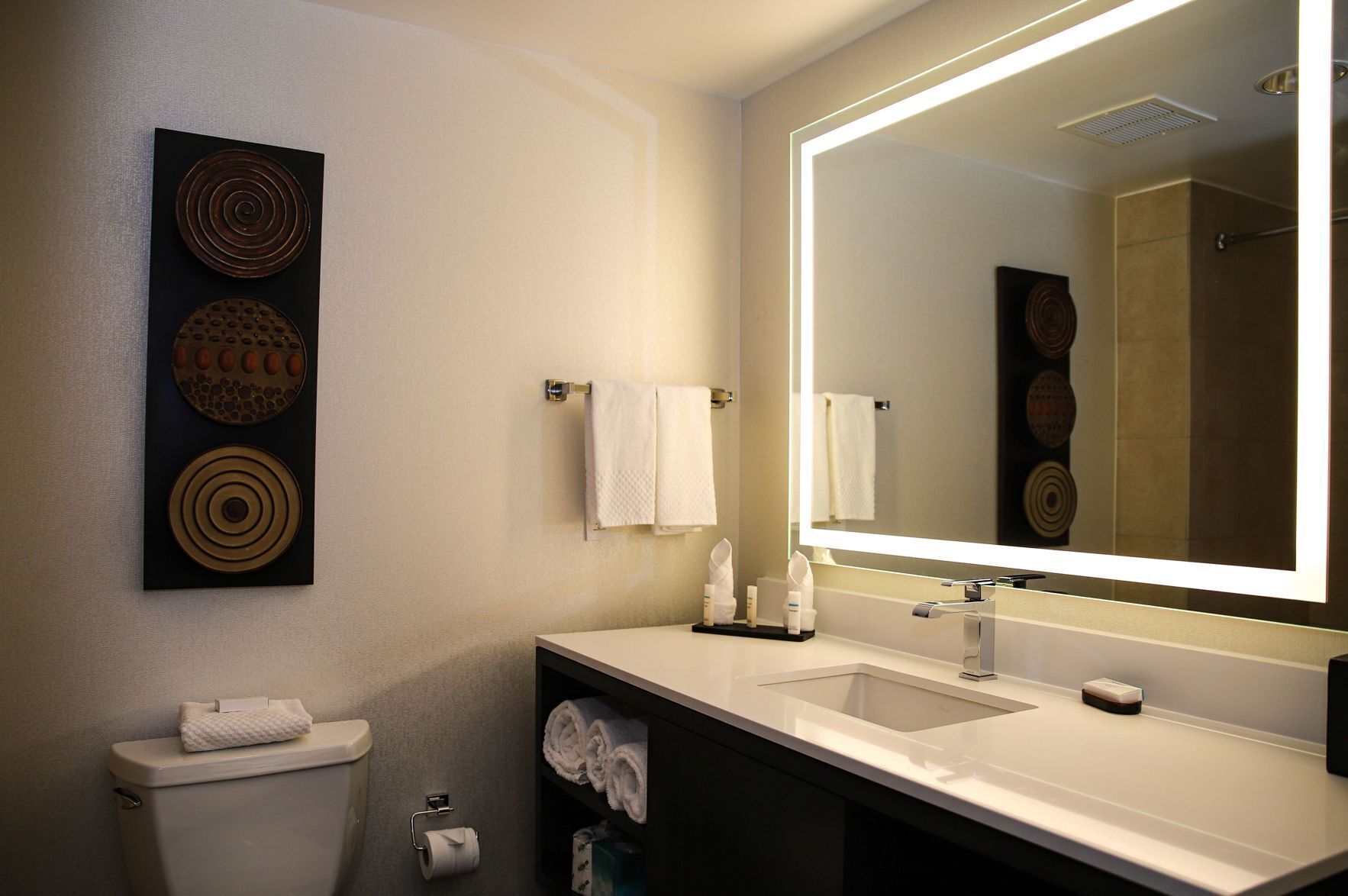 Bathroom | Shower, free toiletries, hair dryer, towels