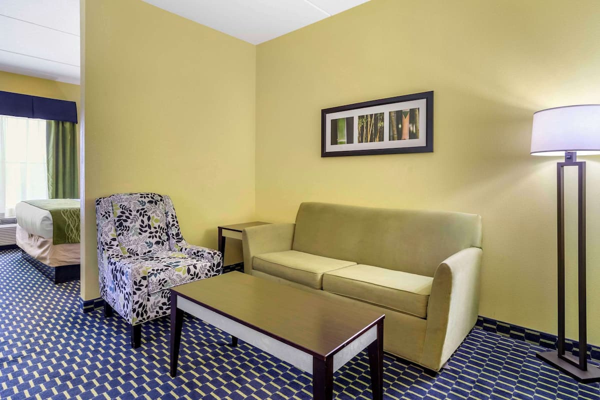 Suite, 1 King Bed with Sofa bed, Non Smoking | Desk, laptop workspace, iron/ironing board, free WiFi