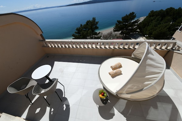 Apartment, Terrasse, Meerblick (A2) | Strand-/Meerblick