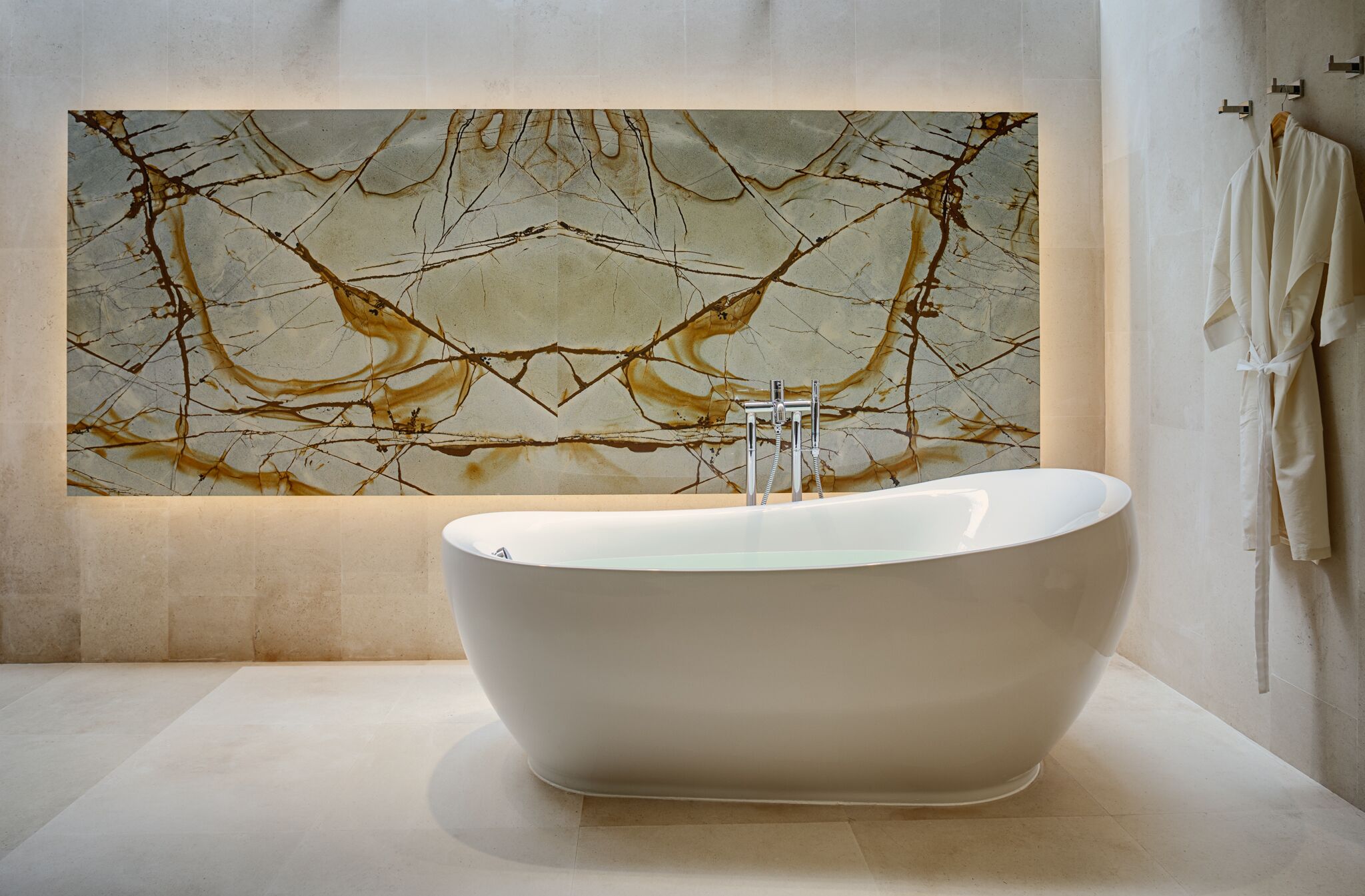 villa, pool access, beach view | bathroom | combined shower/bathtub, free toiletries, hair dryer, bathrobes