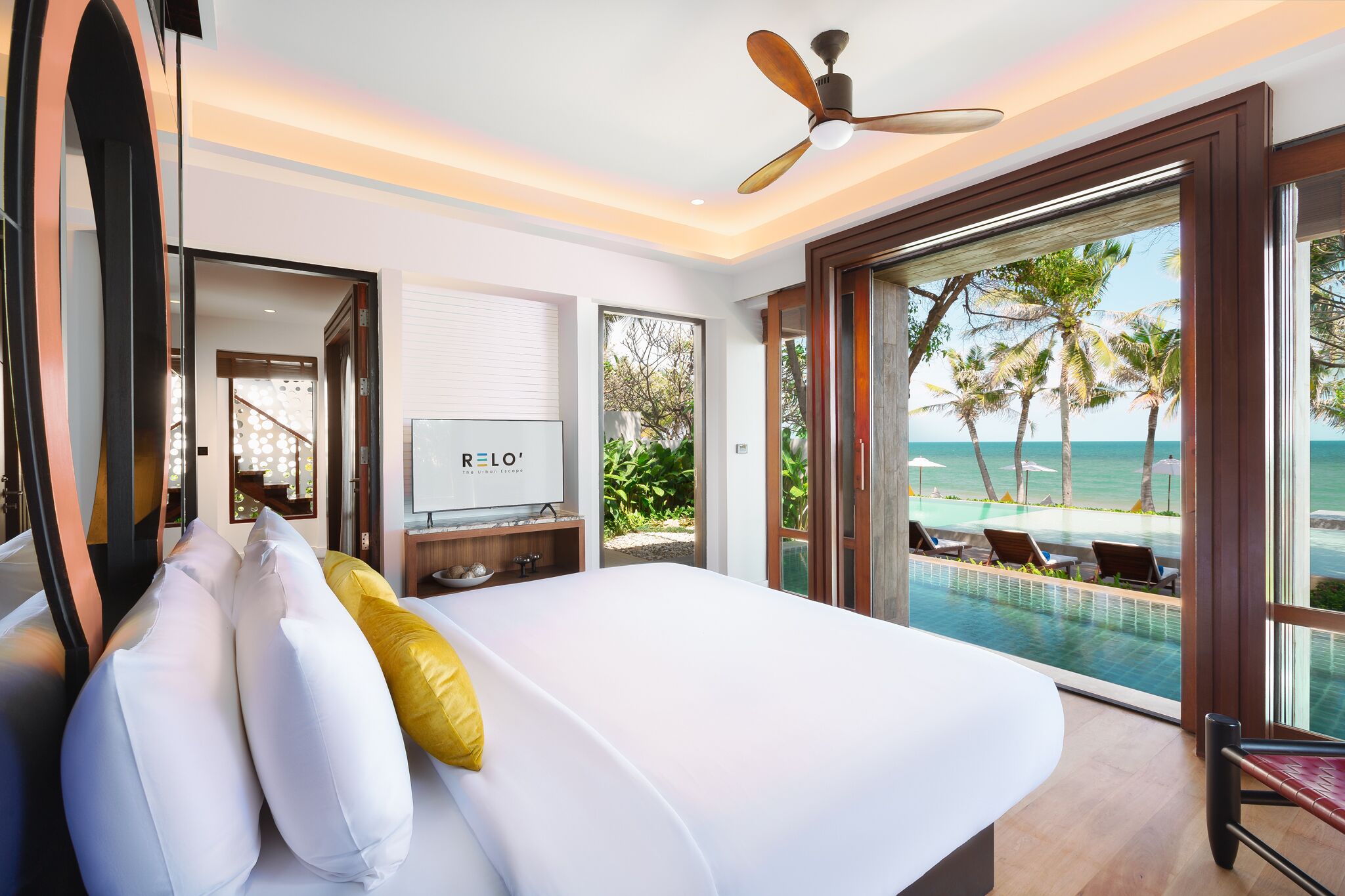 Villa familiar, piscina privada, vistas a la playa | Vistas desde la habitación