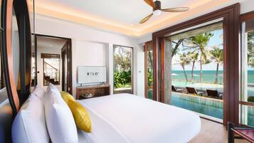 Villa familiar, piscina privada, vistas a la playa | Vistas desde la habitación