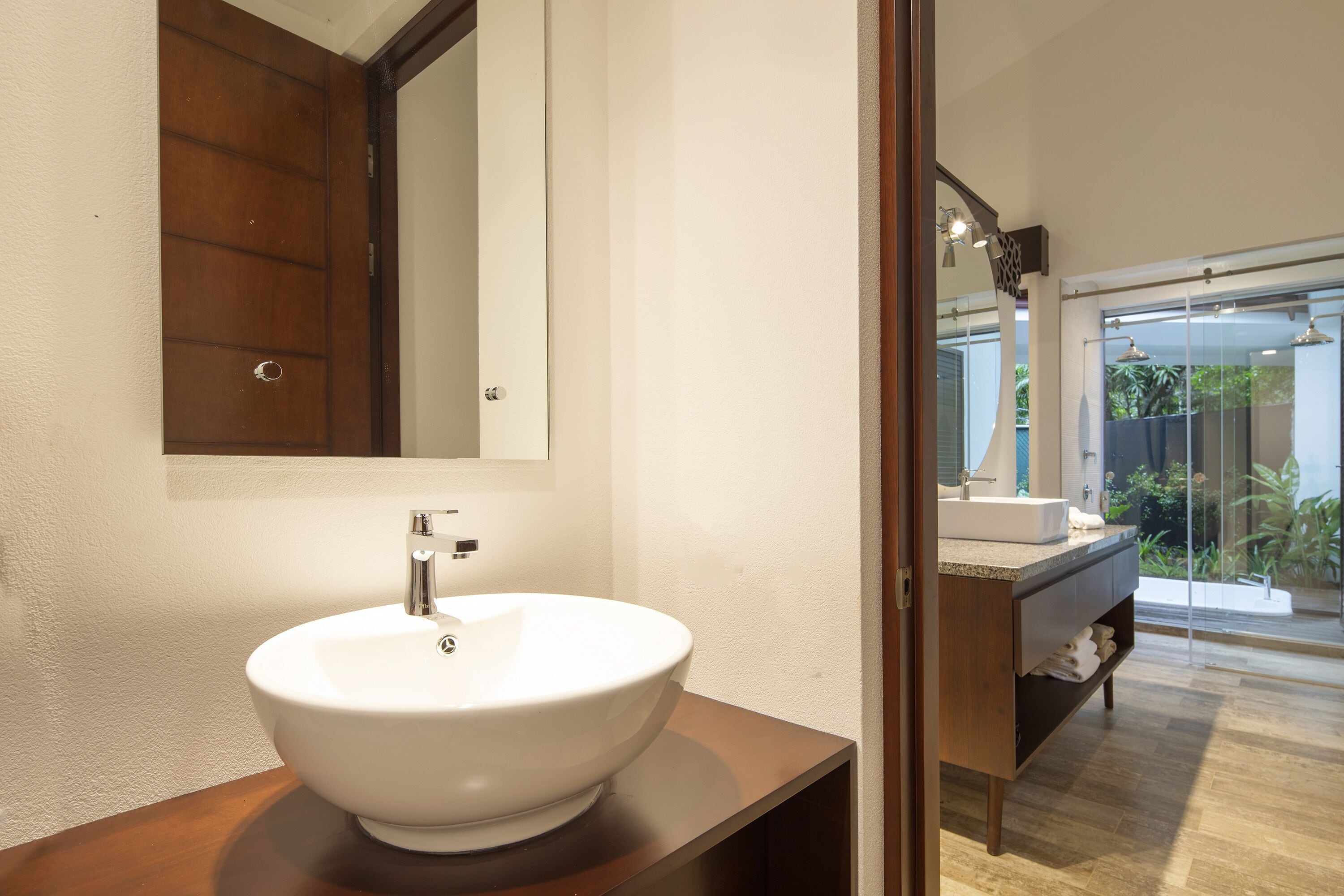 kal suite - private jacuzzi & 1 king bed | bathroom | shower, rainfall showerhead, free toiletries, hair dryer