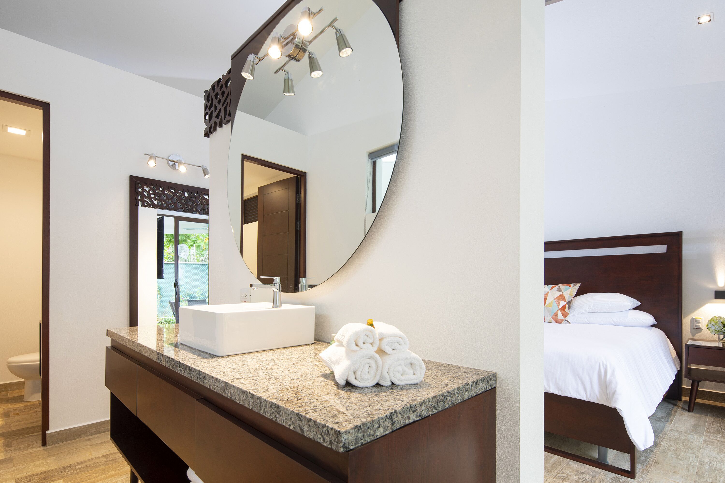 kal suite - private jacuzzi & 1 king bed | bathroom | shower, rainfall showerhead, free toiletries, hair dryer