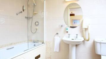 Free toiletries, hair dryer, towels