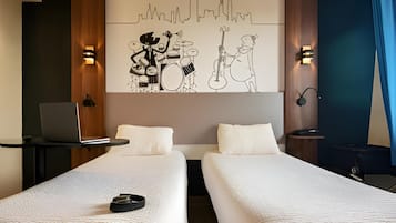 Standardzimmer, 2 Einzelbetten | Hochwertige Bettwaren, Pillowtop-Betten, individuell eingerichtet