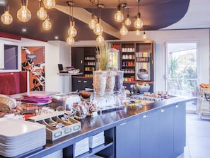 Daily buffet breakfast (EUR 13 per person)