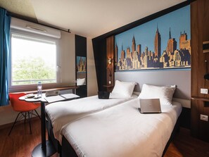 Premium bedding, pillow-top beds, individually furnished, desk