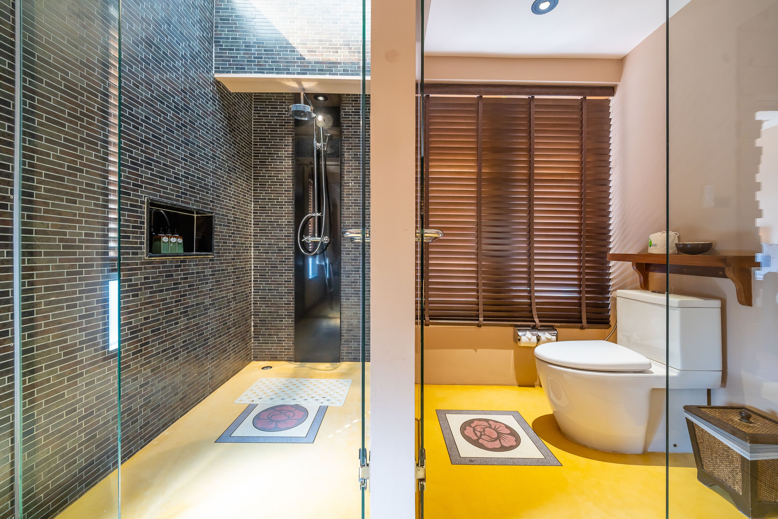 premier ocean hillside | bathroom | shower, rainfall showerhead, free toiletries, hair dryer