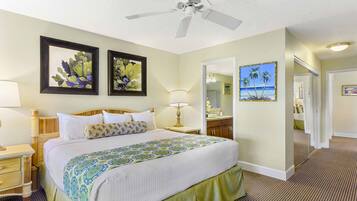 Suite, 2 kamar tidur (2 story unit) | Brankas, meja kerja, Wi-Fi gratis, dan seprai linen