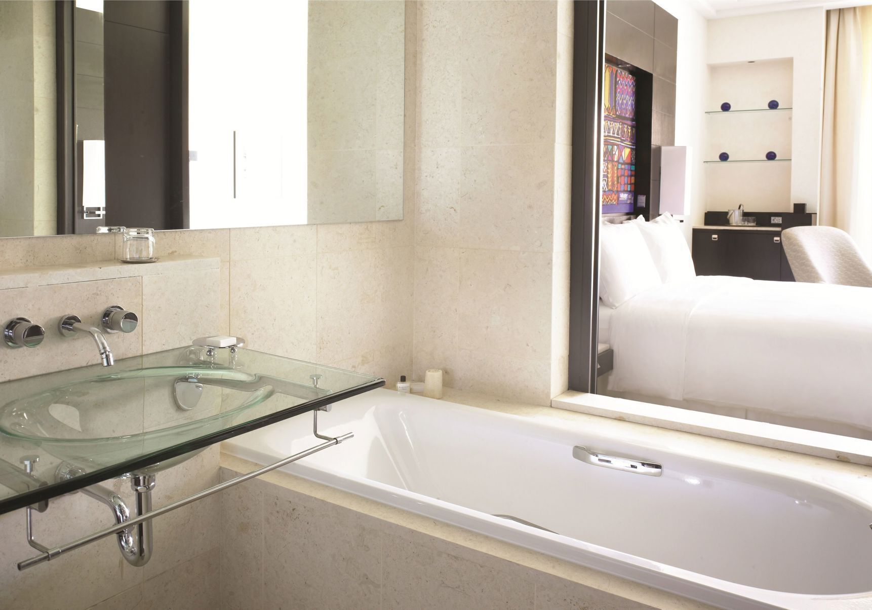 Bathroom | Separate tub and shower, rainfall showerhead, designer toiletries