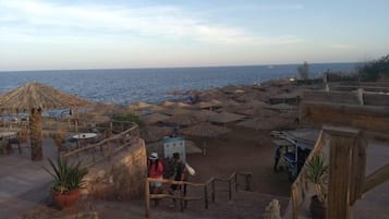 Scuba diving, beach volleyball