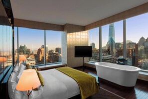 Penthouse, 1 cama King size, en esquina | Ropa de cama de alta calidad y minibar 