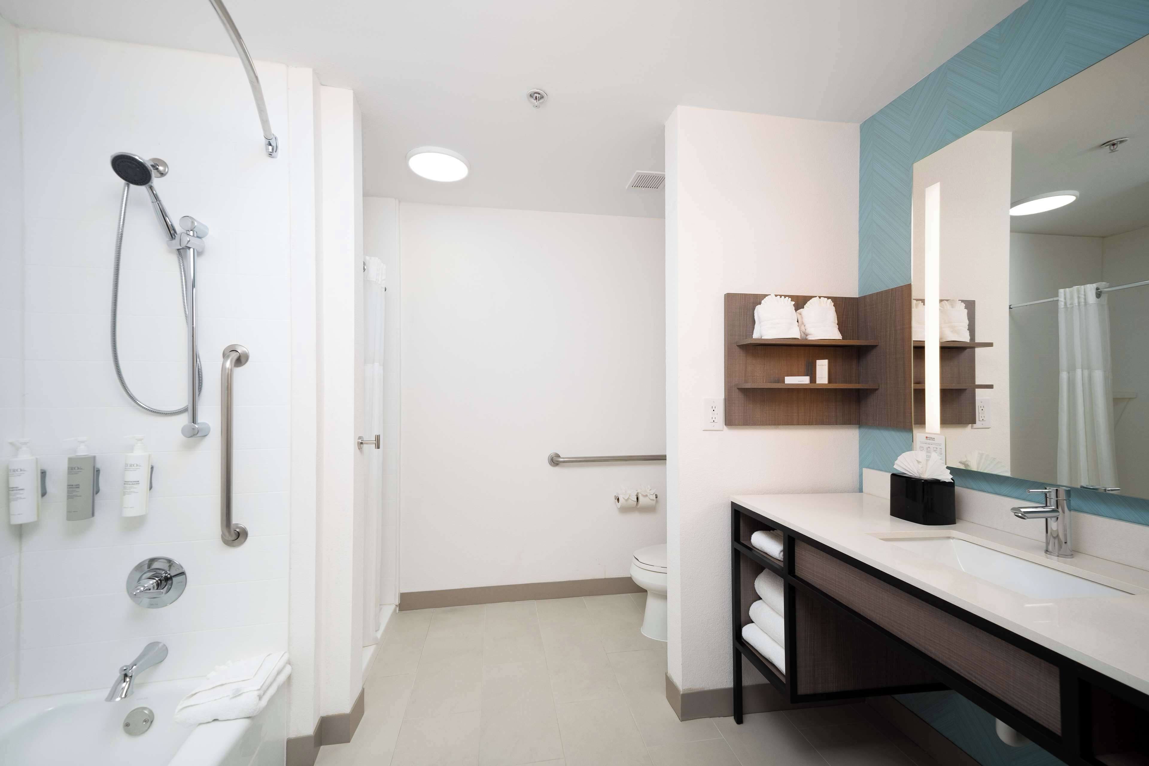 free toiletries, hair dryer, towels, soap