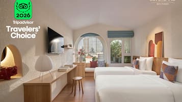 In-room safe, blackout curtains, soundproofing, free WiFi