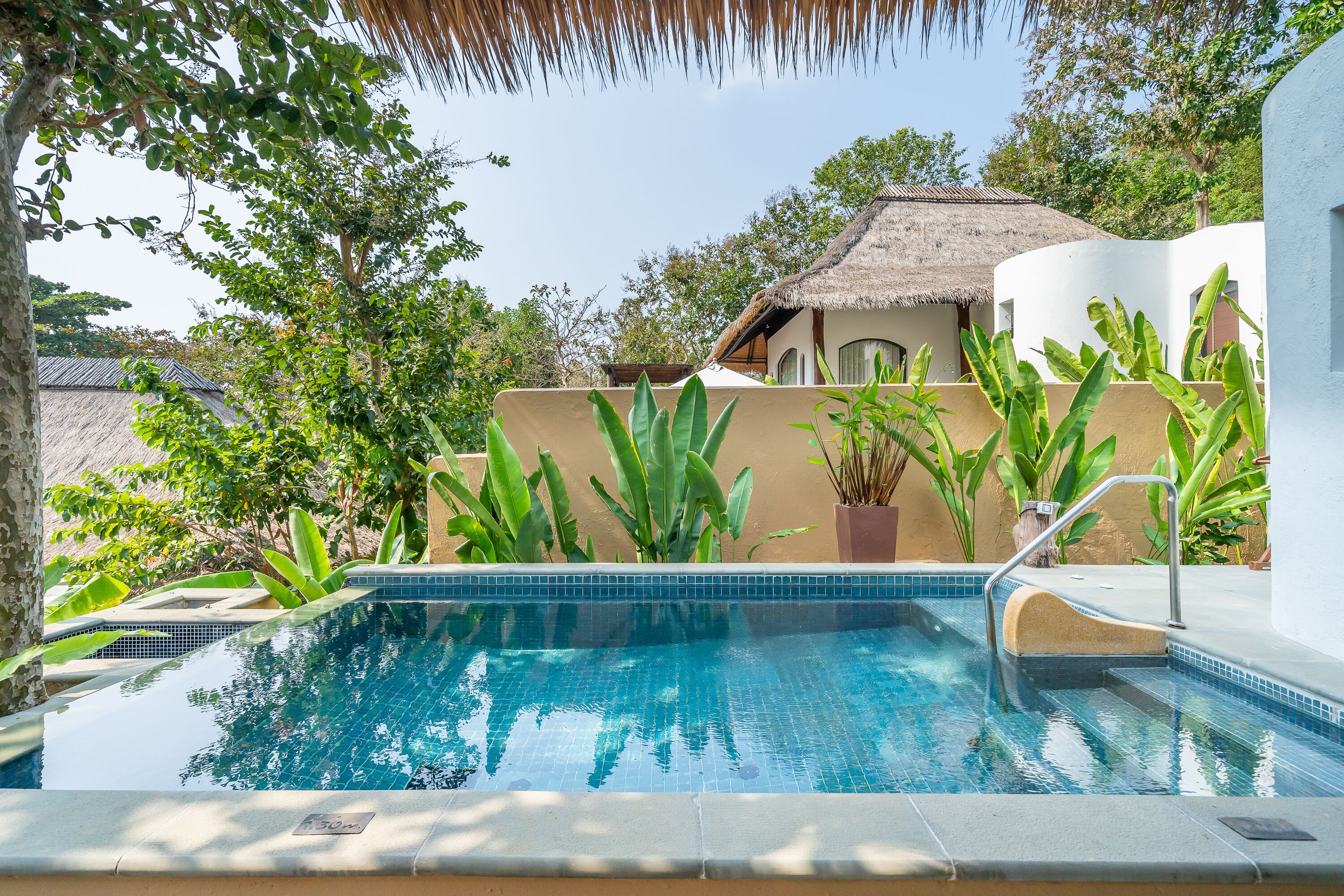 garden pool villa / included roundtrip shuttle speed boat at jadet pier | terrace/patio