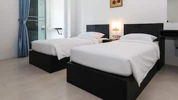 In-room safe, desk, laptop workspace, blackout curtains