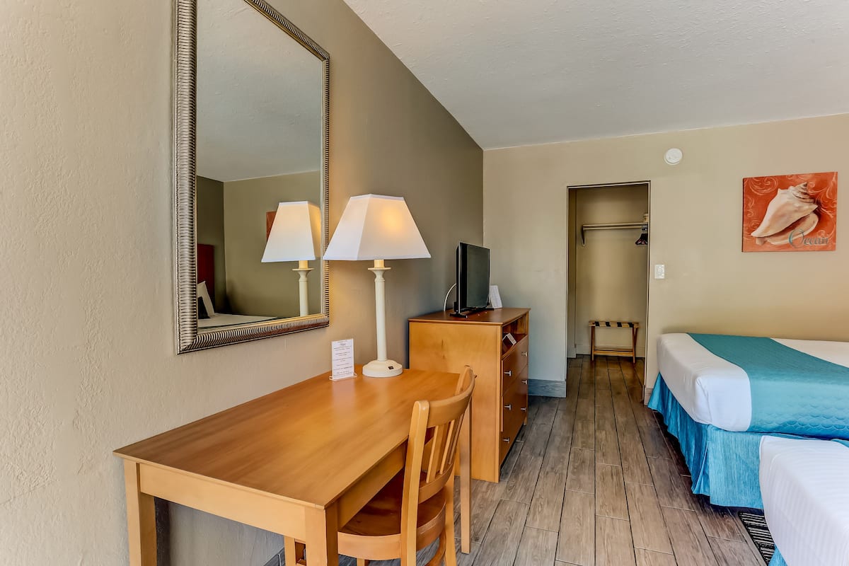 Deluxe Room, 2 Queen Beds, Near Ocean | Blackout curtains, iron/ironing board, free WiFi, bed sheets
