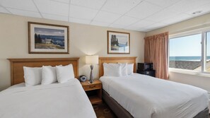 Deluxe Room, 2 Double Beds (Ocean Side View ) | Blackout drapes, iron/ironing board, free WiFi, bed sheets - Safari Hotel Boardwalk (Ocean City)