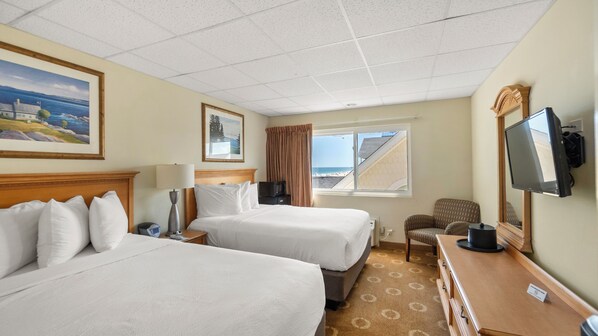 Deluxe Room, 2 Double Beds (Ocean Side View  ) | Blackout curtains, iron/ironing board, free WiFi, bed sheets