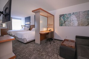 Desk, laptop workspace, blackout drapes, iron/ironing board - SpringHill Suites by Marriott Grand Forks (Grand Forks)