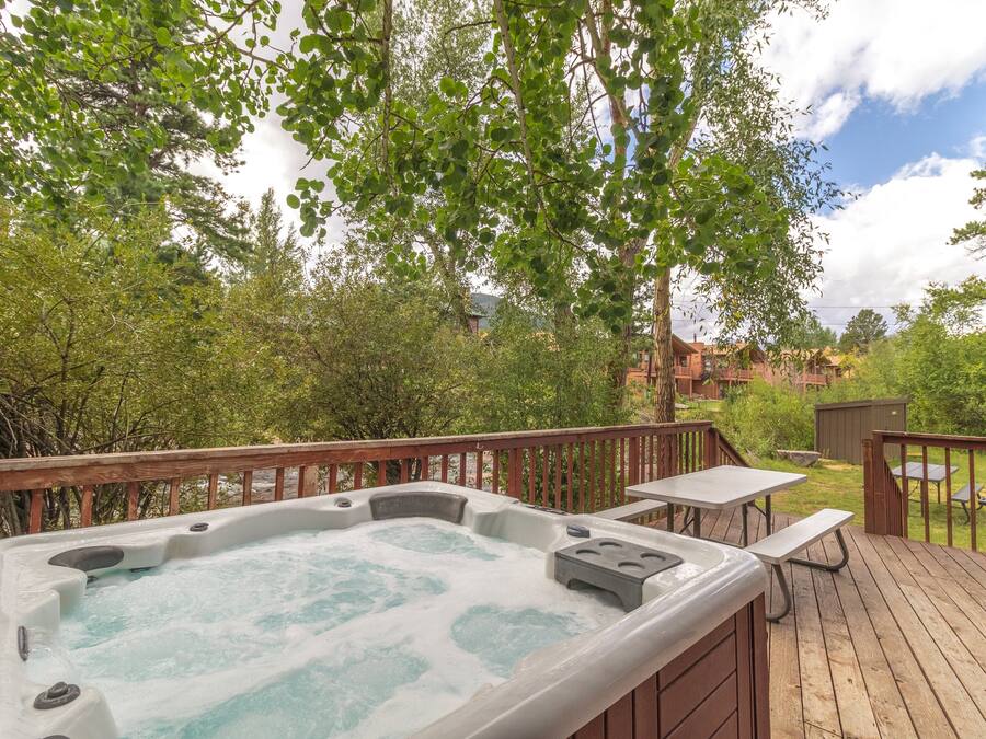 Rock 'n River #26 (River Cabin, Private Hot Tub, Fireplace, Sleeps 6 adults and 2 children) | Water view