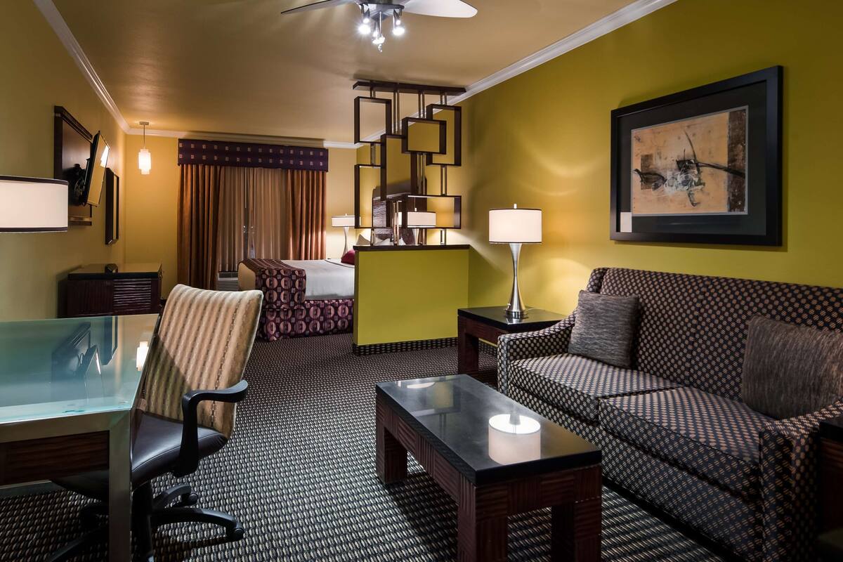 pillow-top beds, in-room safe, desk, laptop workspace