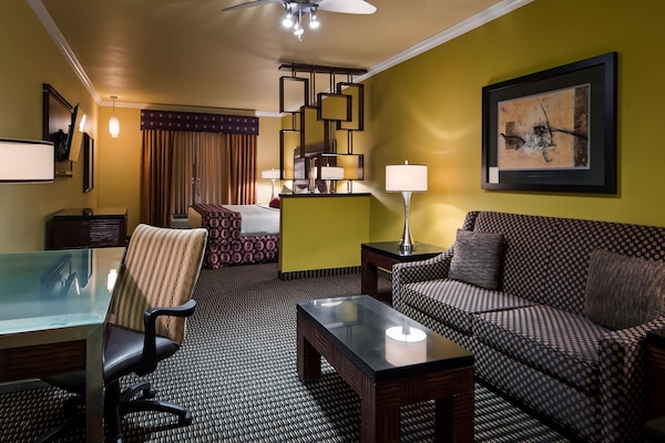 Pillow-top beds, in-room safe, desk, laptop workspace
