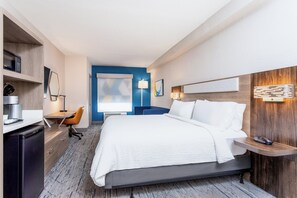 Premium bedding, down duvets, pillow-top beds, desk