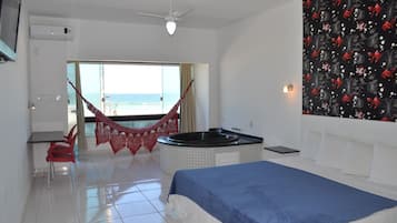 Deluxe frente mar com hidro | Minibar, bureau, espace de travail pour ordinateur portable