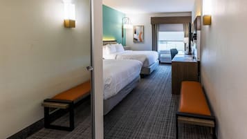 Premium bedding, pillowtop beds, individually furnished, desk