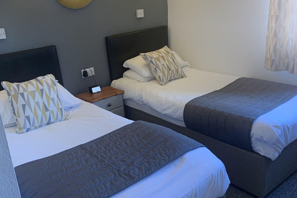 standard twin room, 2 single beds | desk, iron/ironing board, free wifi, bed sheets