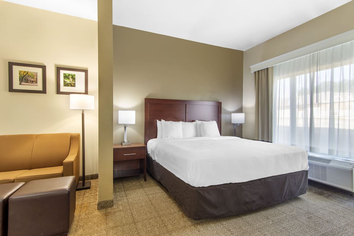 Suite, Accessible, Non Smoking | Premium bedding, desk, laptop workspace, blackout drapes