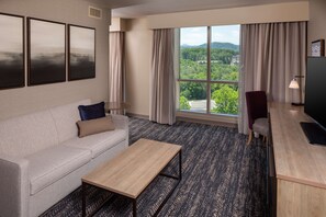 In-room safe, desk, laptop workspace, blackout curtains - Hilton Asheville Biltmore Park (Asheville)