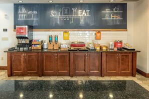 Free daily buffet breakfast