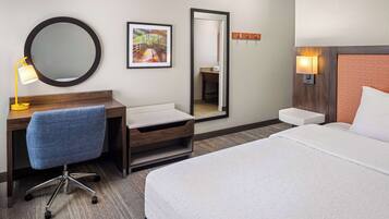 Premium bedding, pillowtop beds, in-room safe, blackout drapes