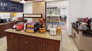 Free daily buffet breakfast