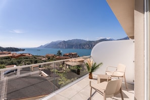 Junior Room, Balcony, Partial Lake View | View from room - Hotel Diana (Malcesine)