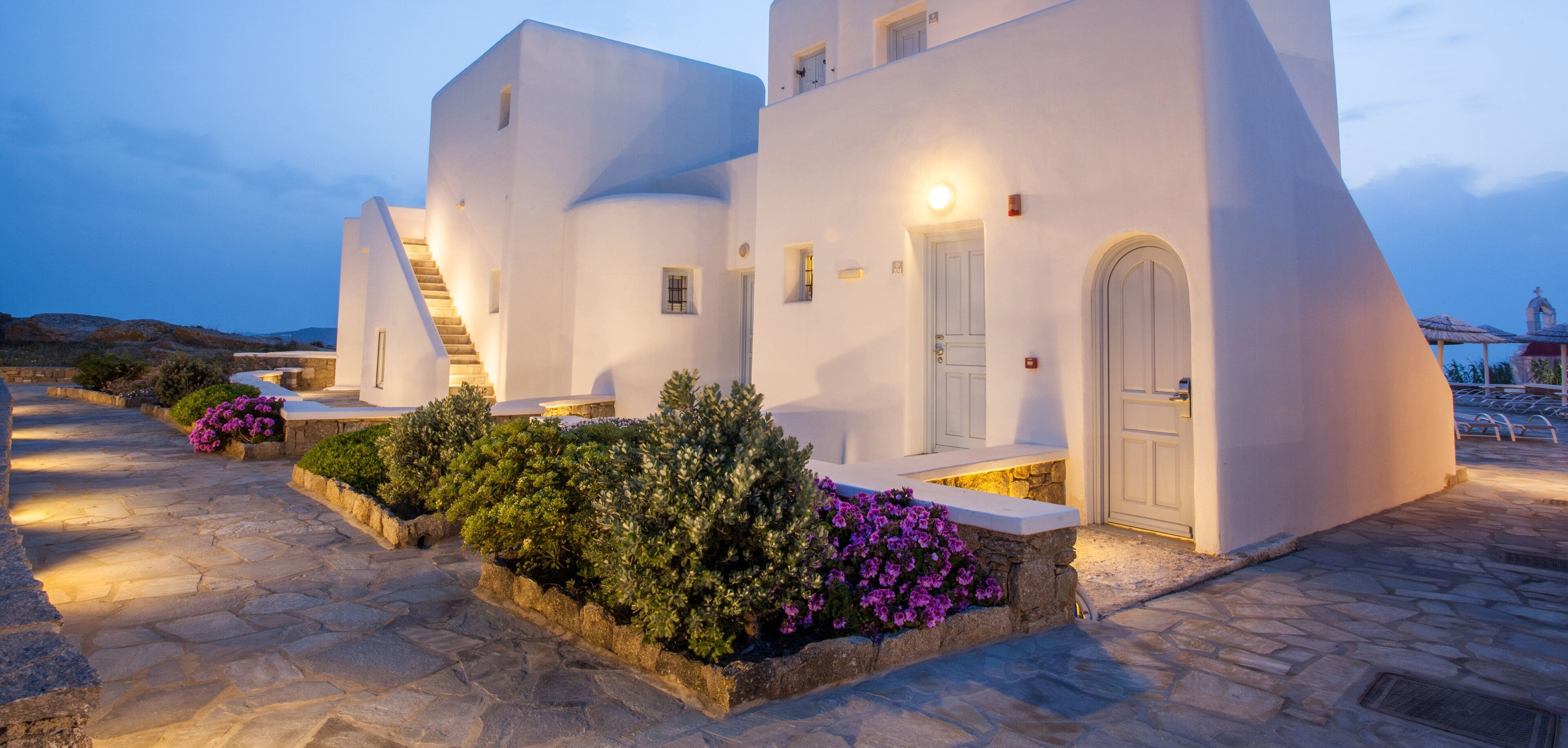 front of property – evening/night