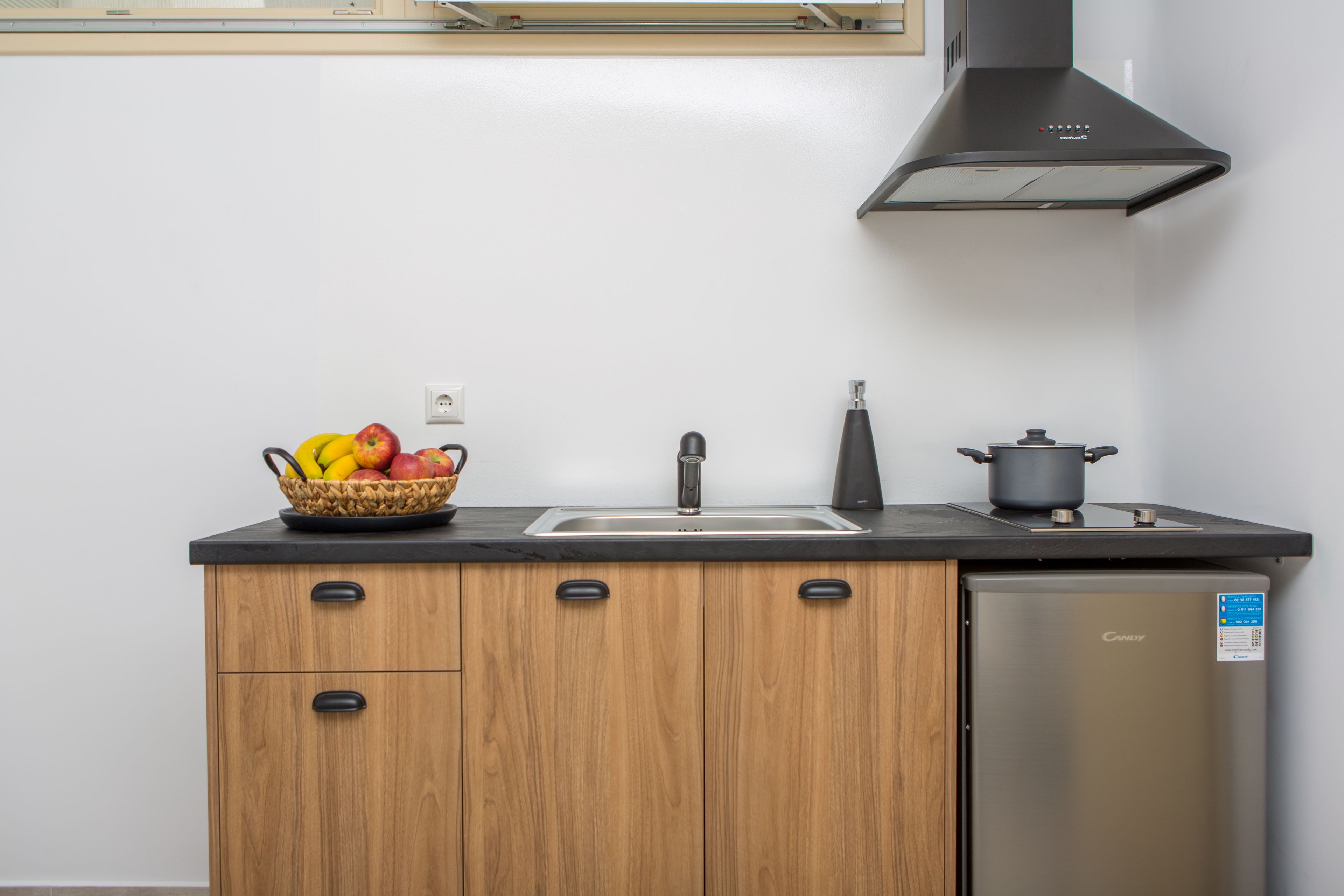 studio (semi - basement) | private kitchenette | fridge, coffee/tea maker, electric kettle