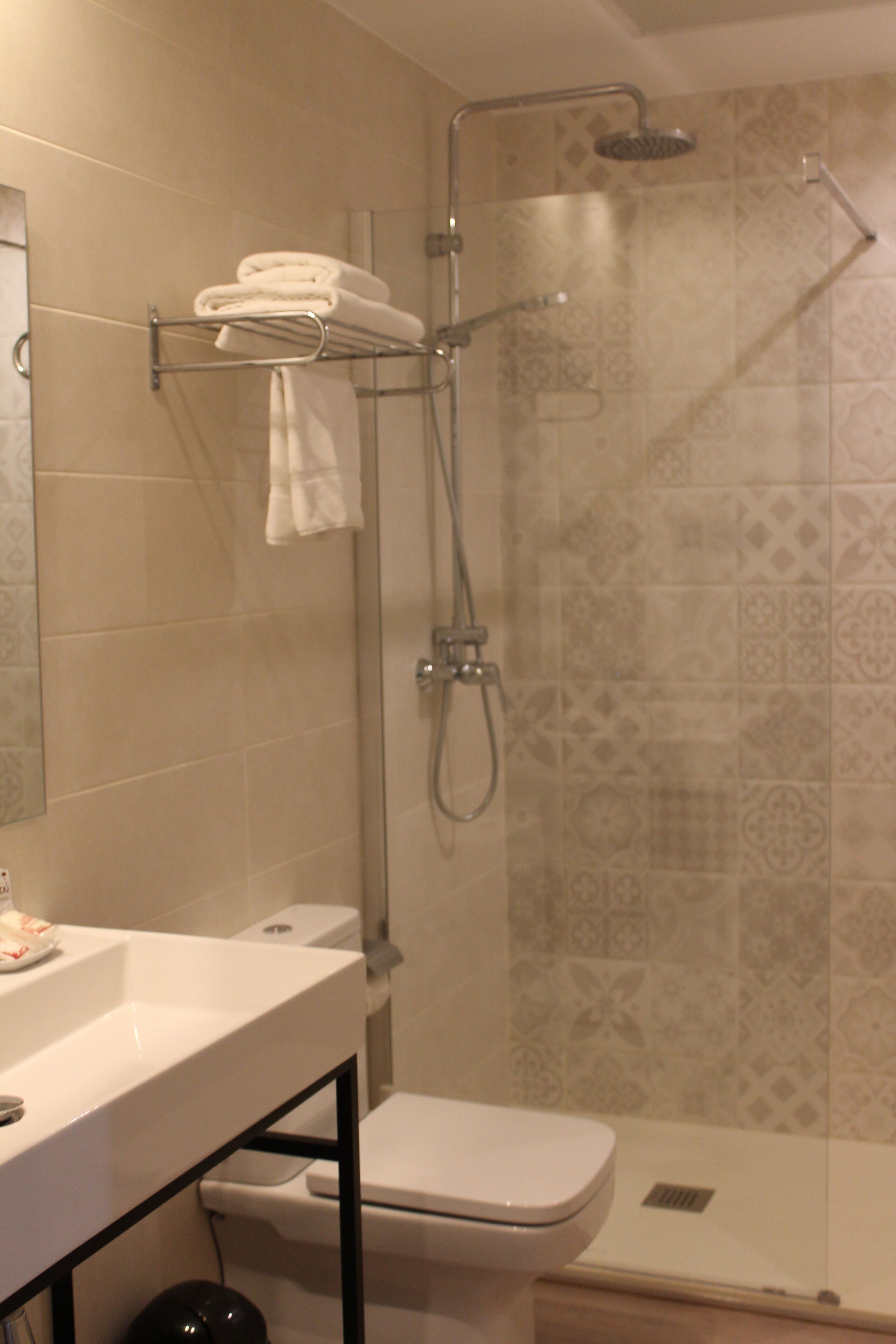 free toiletries, hair dryer, towels, soap