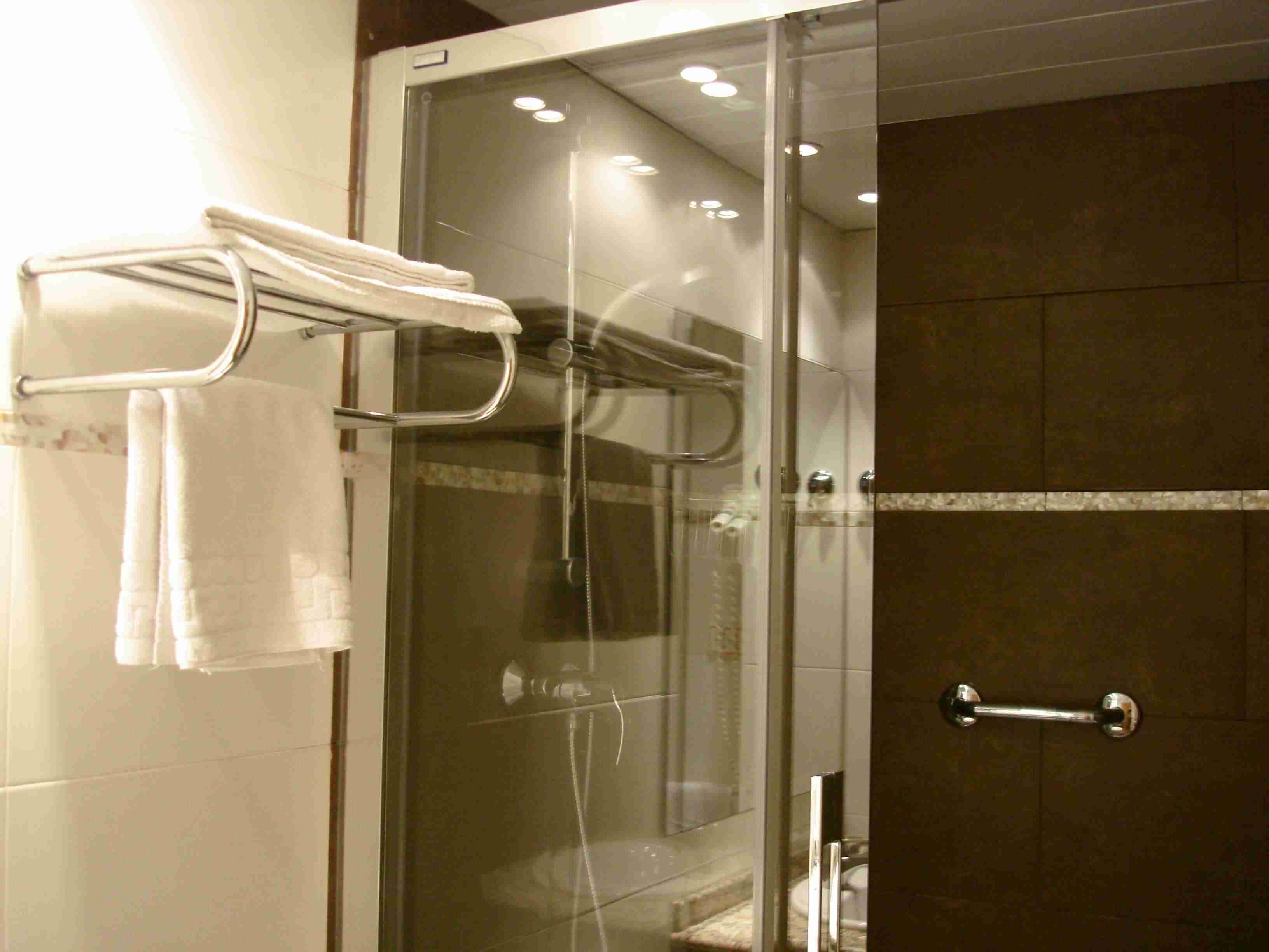 free toiletries, hair dryer, towels, soap