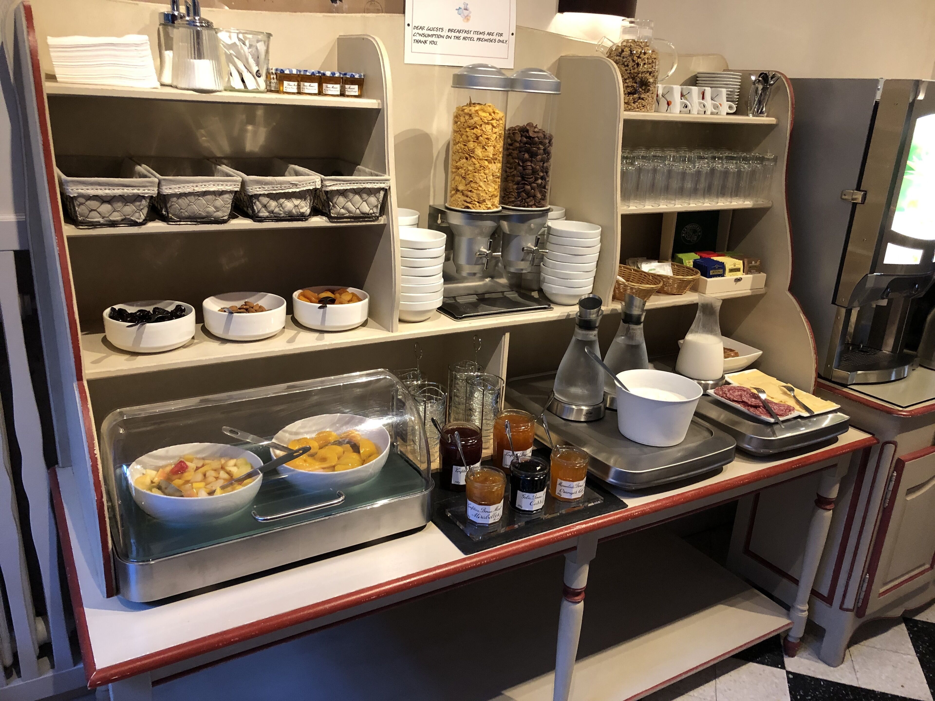 daily continental breakfast for a fee