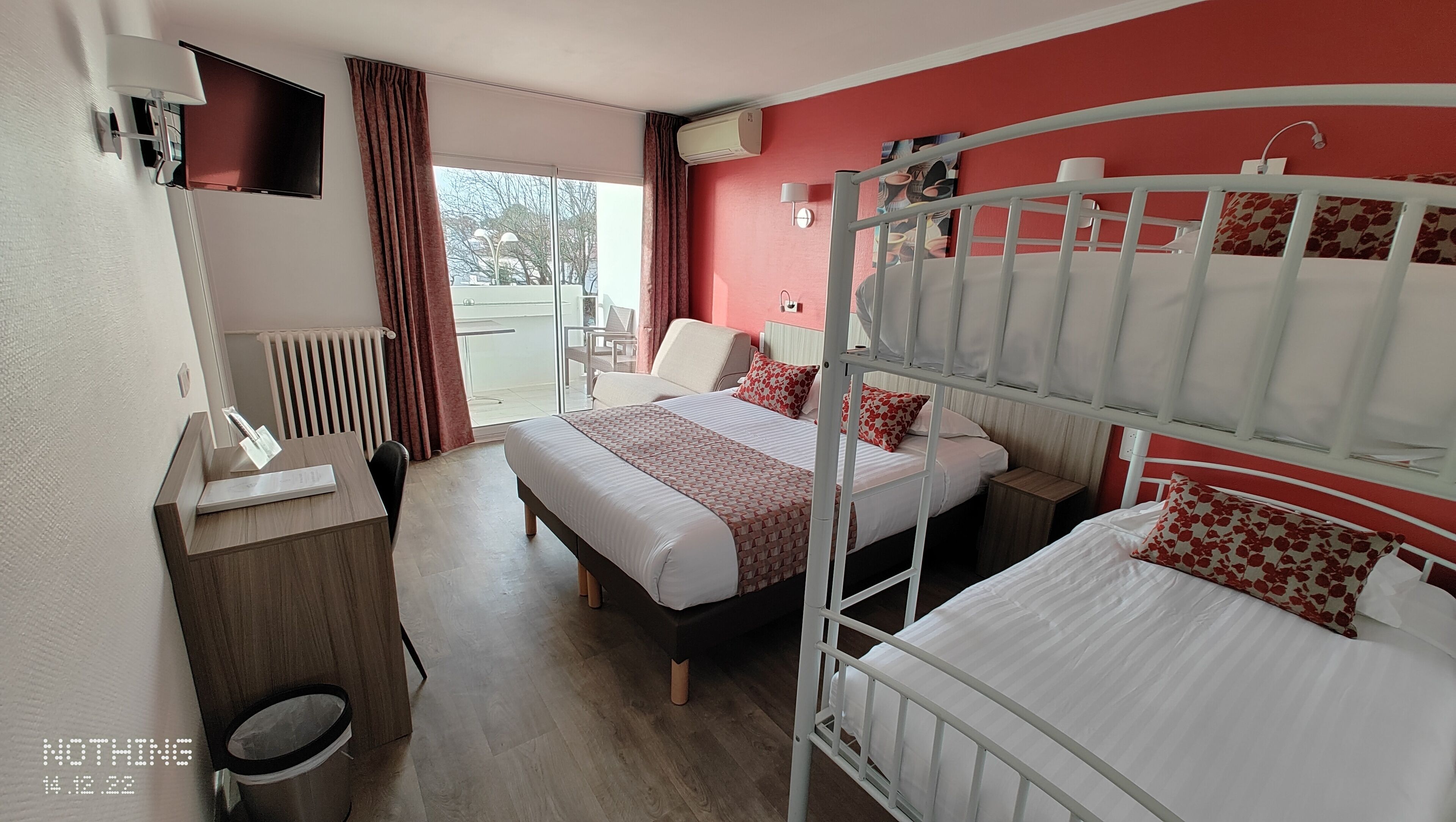 superior quadruple room, sea view | 1 bedroom, premium bedding, desk, laptop workspace