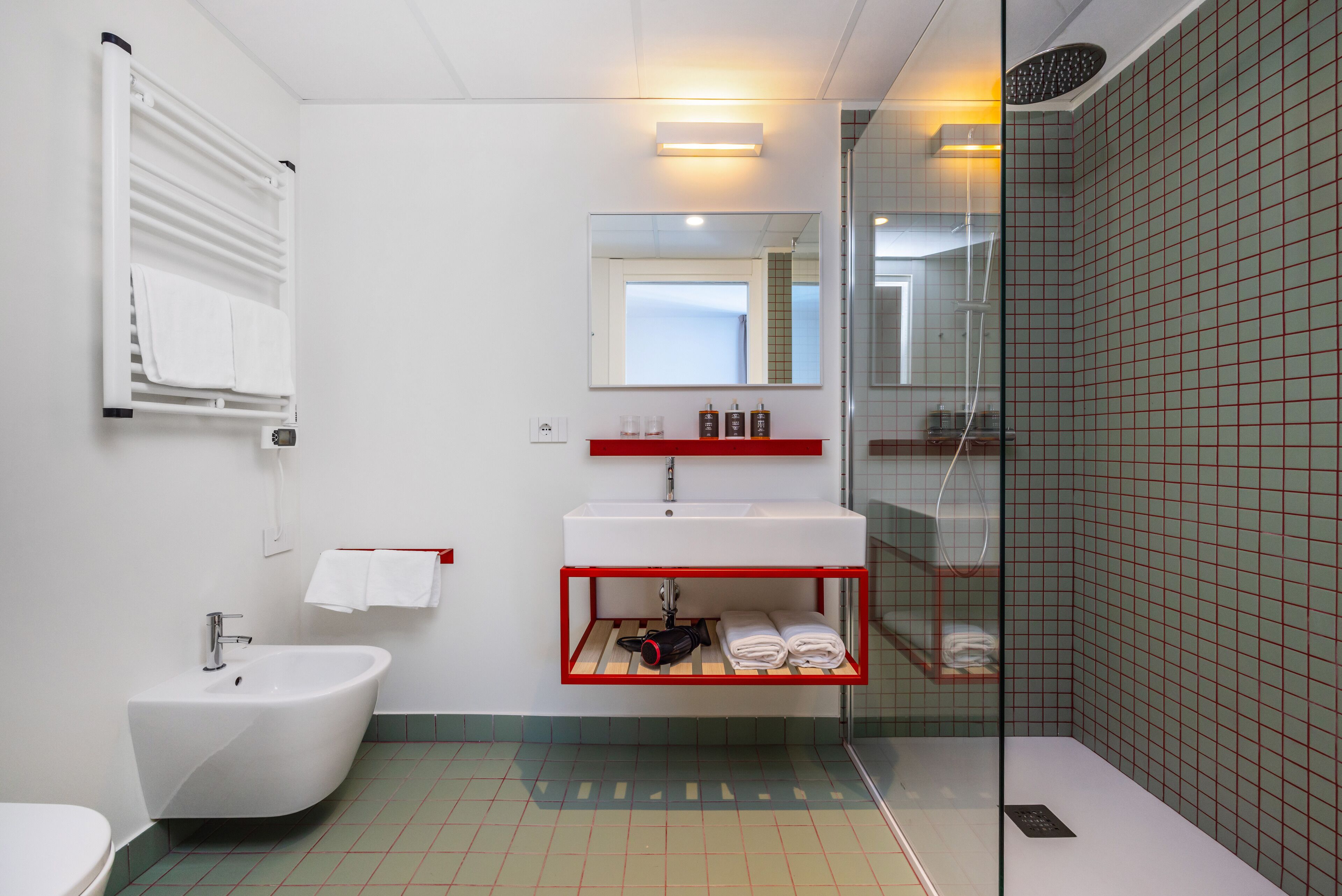 comfort room | bathroom | combined shower/bathtub, hair dryer, bathrobes, bidet