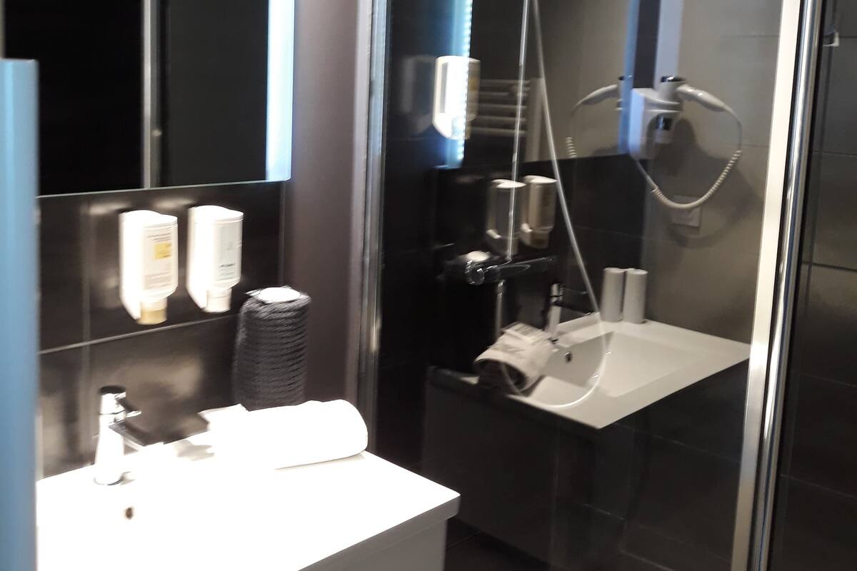 superior double or twin room, non smoking | bathroom | free toiletries, hair dryer, towels